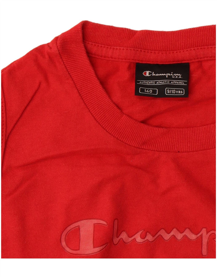 Canotta grafica Champion da ragazzo, 9-10 anni, rossa