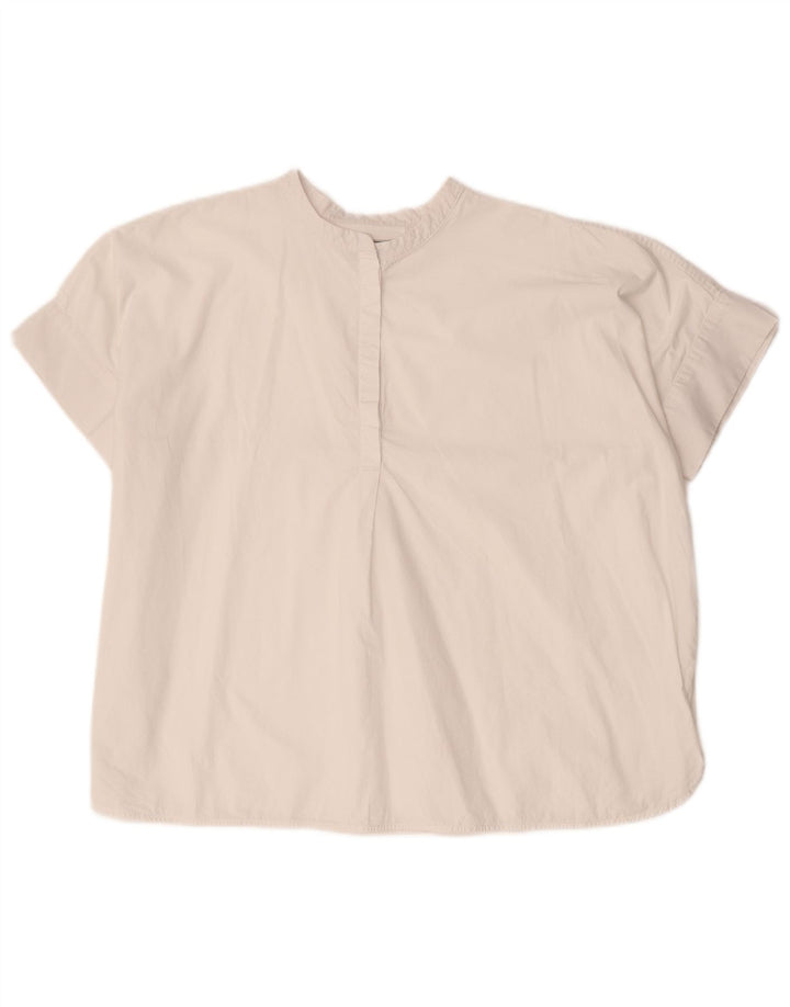 Camicetta oversize da donna Woolrich Top UK 14 Medio Bianco