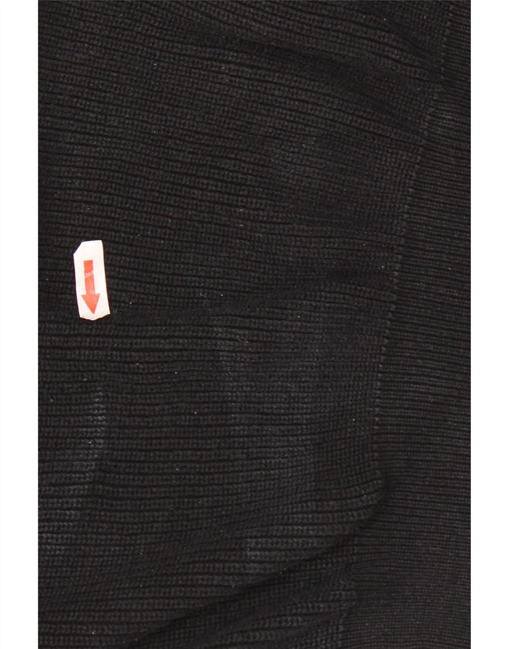 Maglione girocollo da uomo Zara piccolo in cotone nero