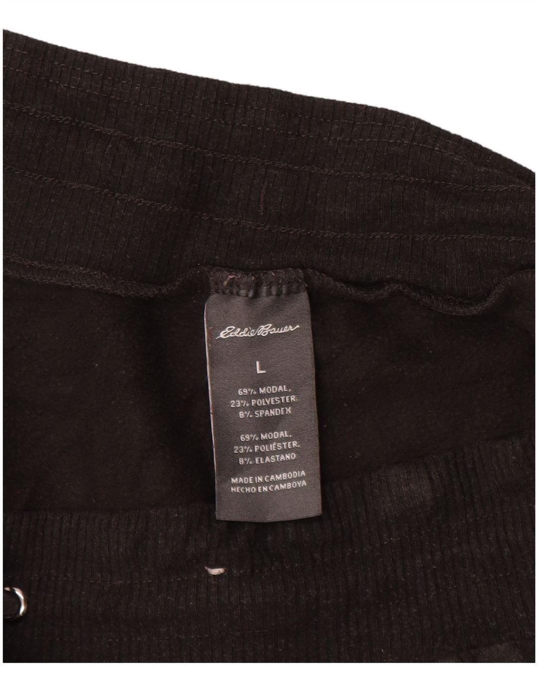 Pantaloni da tuta da donna EDDIE BAUER UK 14 Large Black Modal