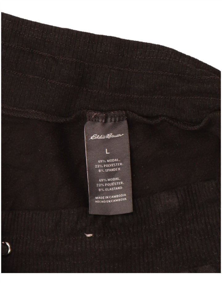 Pantaloni da tuta da donna EDDIE BAUER UK 14 Large Black Modal