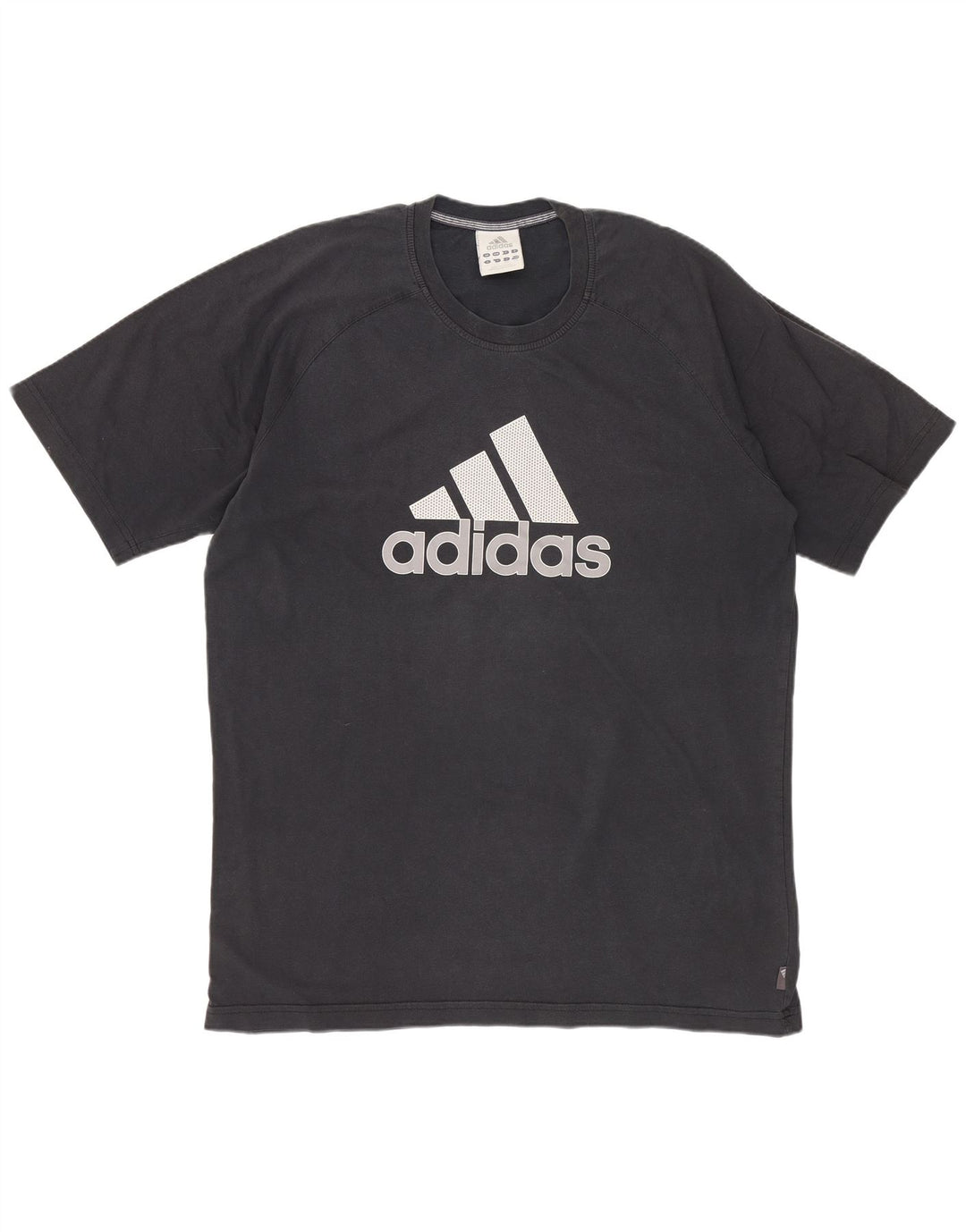 T-shirt grafica da uomo ADIDAS Top grande in cotone nero