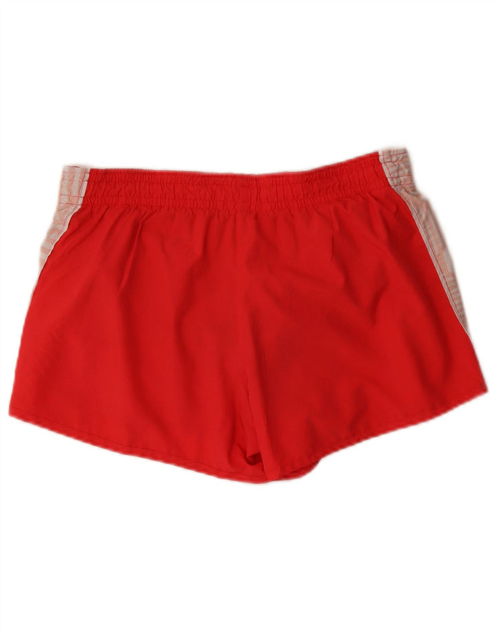 Pantaloncini sportivi da donna Nike UK 14 poliestere color block rosso medio