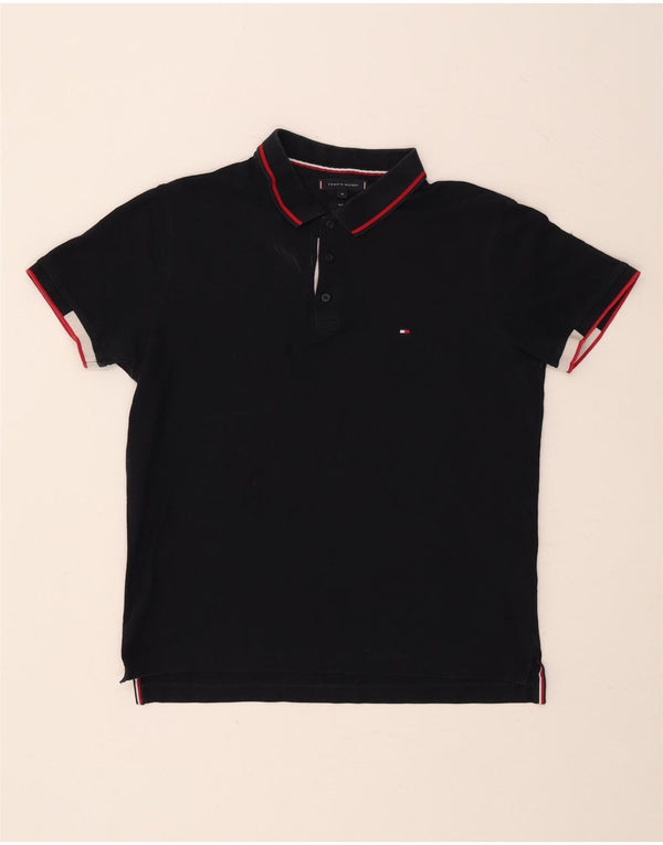 TOMMY HILFIGER Polo slim fit da uomo XL in cotone blu navy