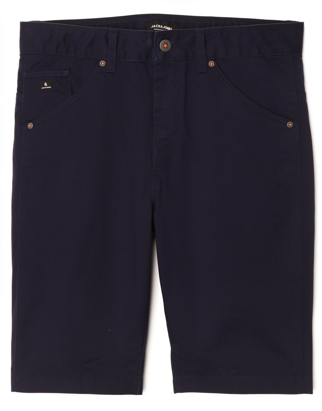 Pantaloncini chino da uomo Jack & Jones grandi W34 poliestere blu navy
