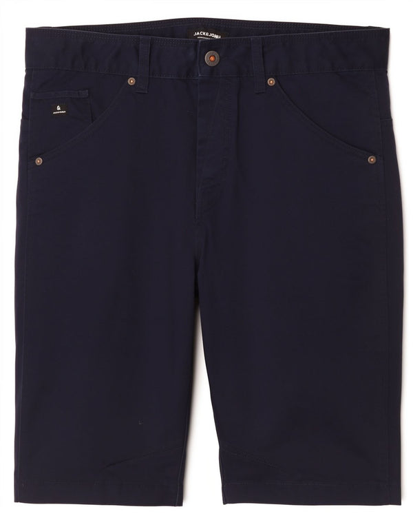 Pantaloncini chino da uomo Jack & Jones grandi W34 poliestere blu navy