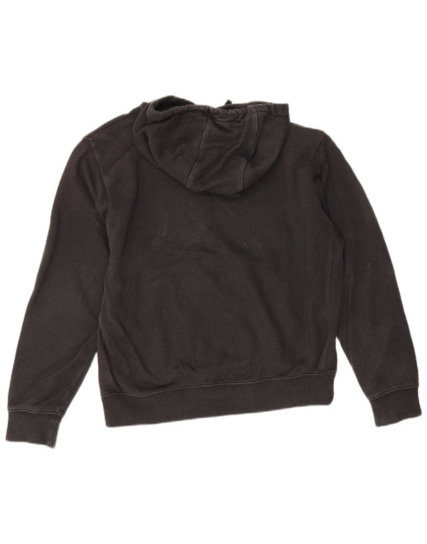 Felpa con cappuccio da uomo Nike, cotone medio nero