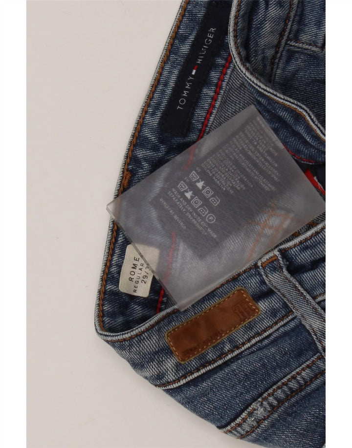 Jeans dritti invecchiati Roma da donna Tommy Hilfiger W29 L30 Blu
