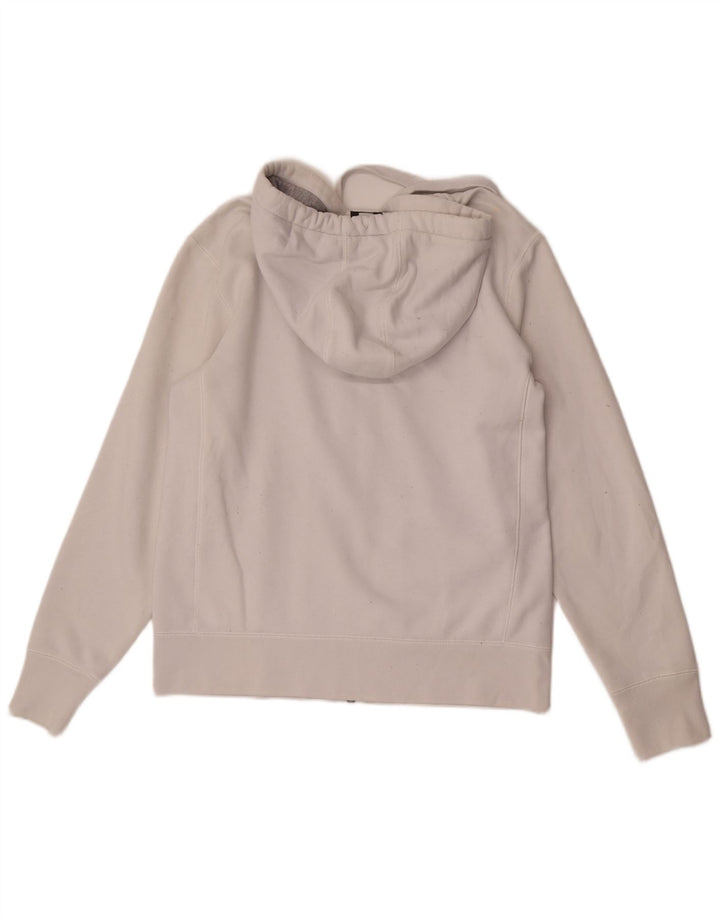 Maglione con cappuccio e zip grafica da uomo G-Star, grande poliestere bianco