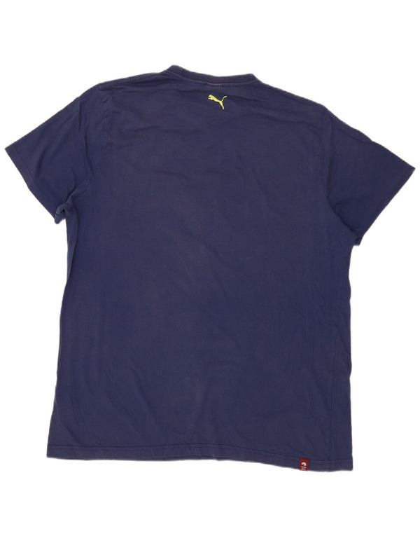 T-shirt grafica da uomo Puma Top 2XL Blu navy