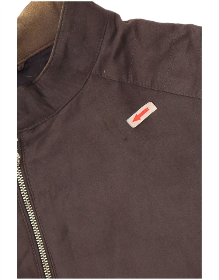 Giubbotto bomber da uomo Marks & Spencer UK 46 3XL Poliestere grigio
