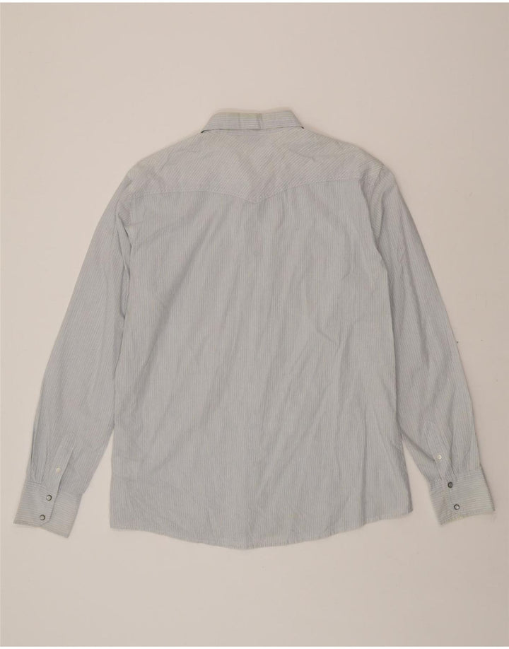 LEE Mens Shirt 2XL Blue Pinstripe Cotton Vintage Lee and Second-Hand Lee from Messina Hembry 