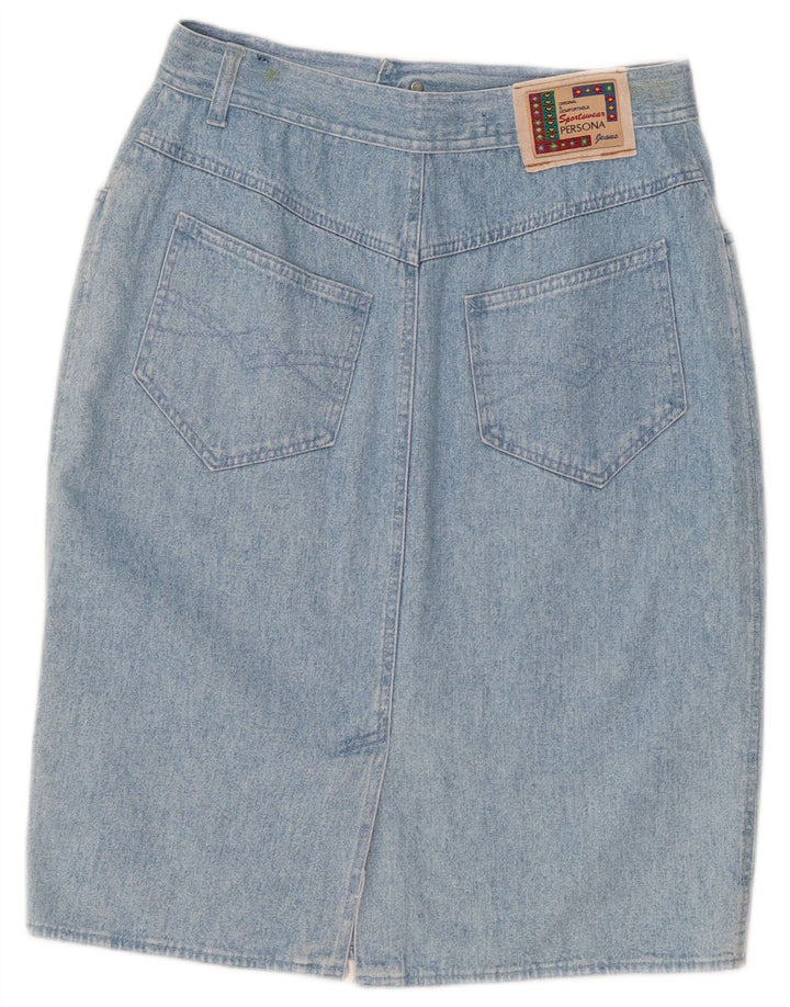 Gonna in denim da donna Persona taglia 21 media W30 cotone blu