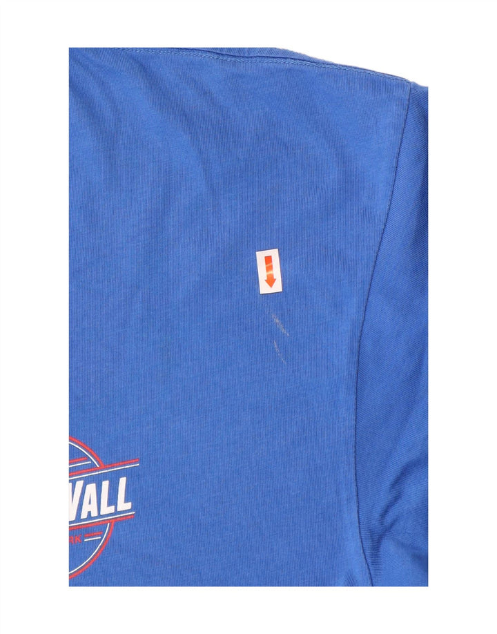 T-shirt grafica classica da uomo VANS Top grande in cotone blu