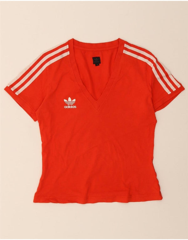 T-shirt grafica da donna ADIDAS Top IT 38 XS rosso cotone