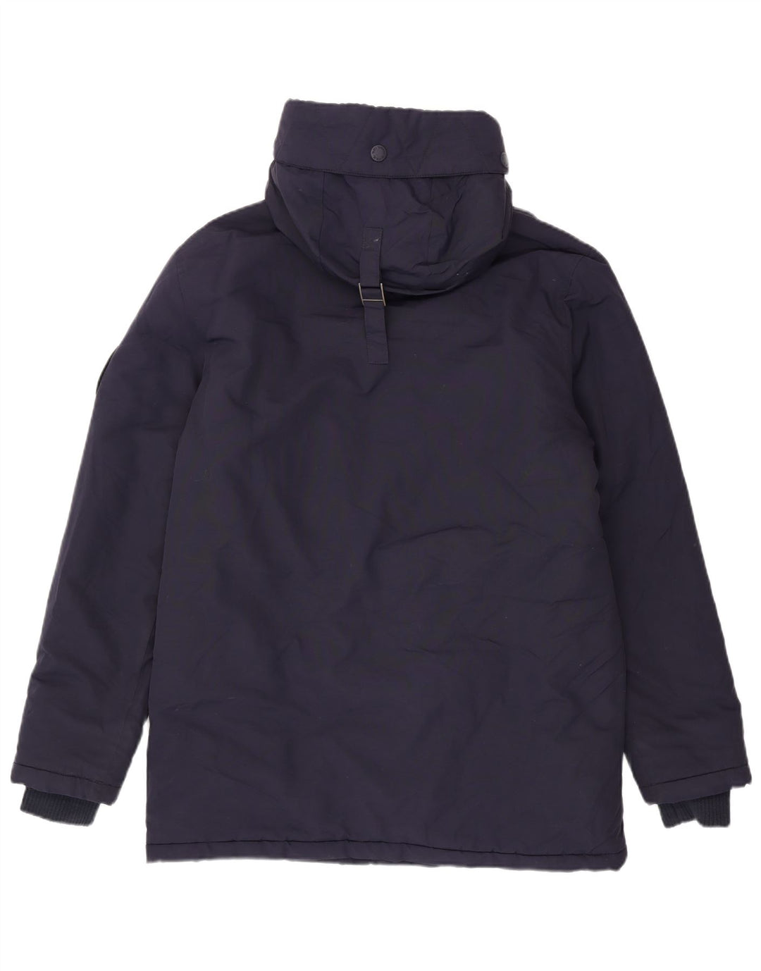 Giacca parka da uomo con cappuccio Superdry UK 40 Large in nylon blu navy