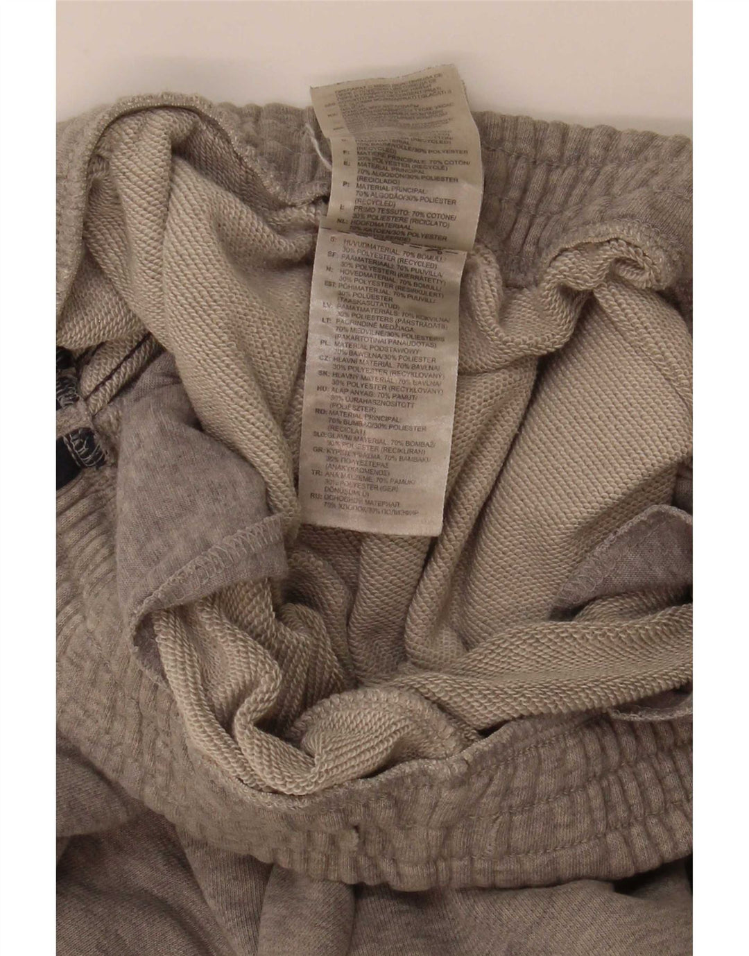 Pantaloncini sportivi Adidas da uomo piccoli in cotone grigio