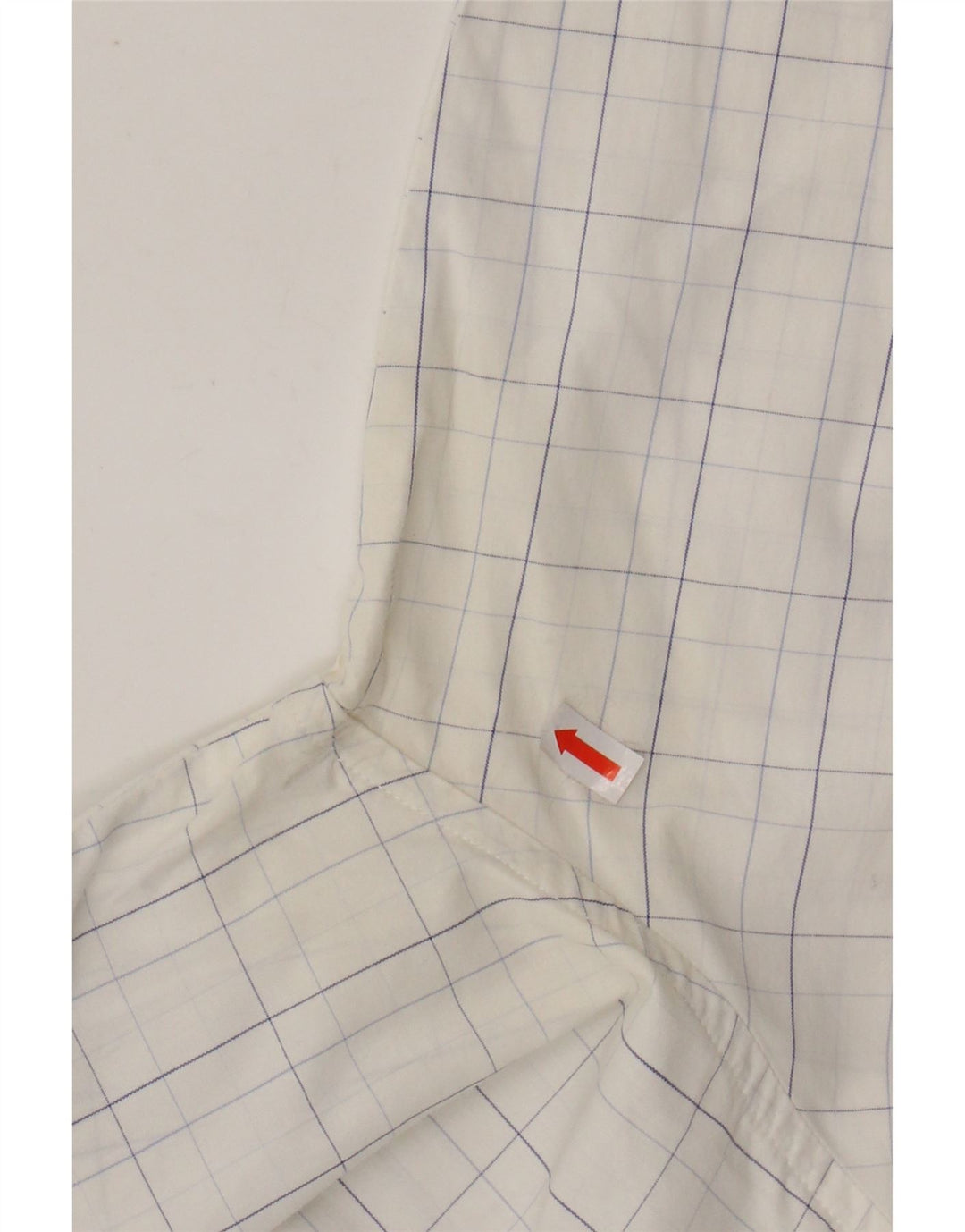 Camicia Uomo BENETTON XL in cotone a quadri bianchi