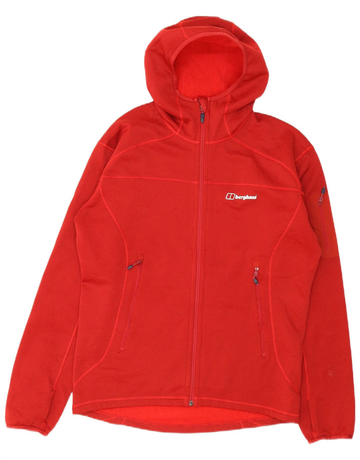 Giacca da tuta da uomo con cappuccio Berghaus grande rossa maculata