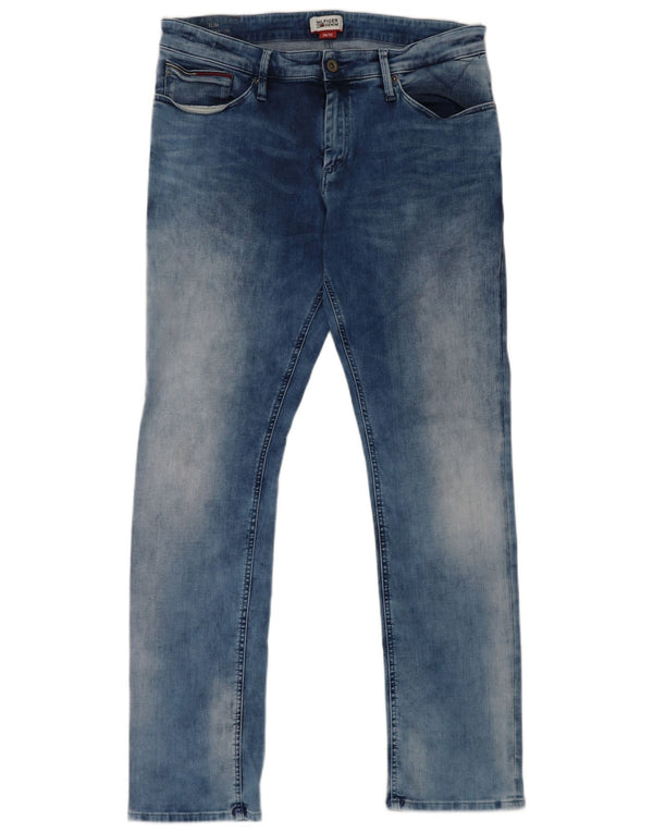 Tommy Hilfiger Uomo Scanton Slim Jeans W36 L31 Blu Cotone