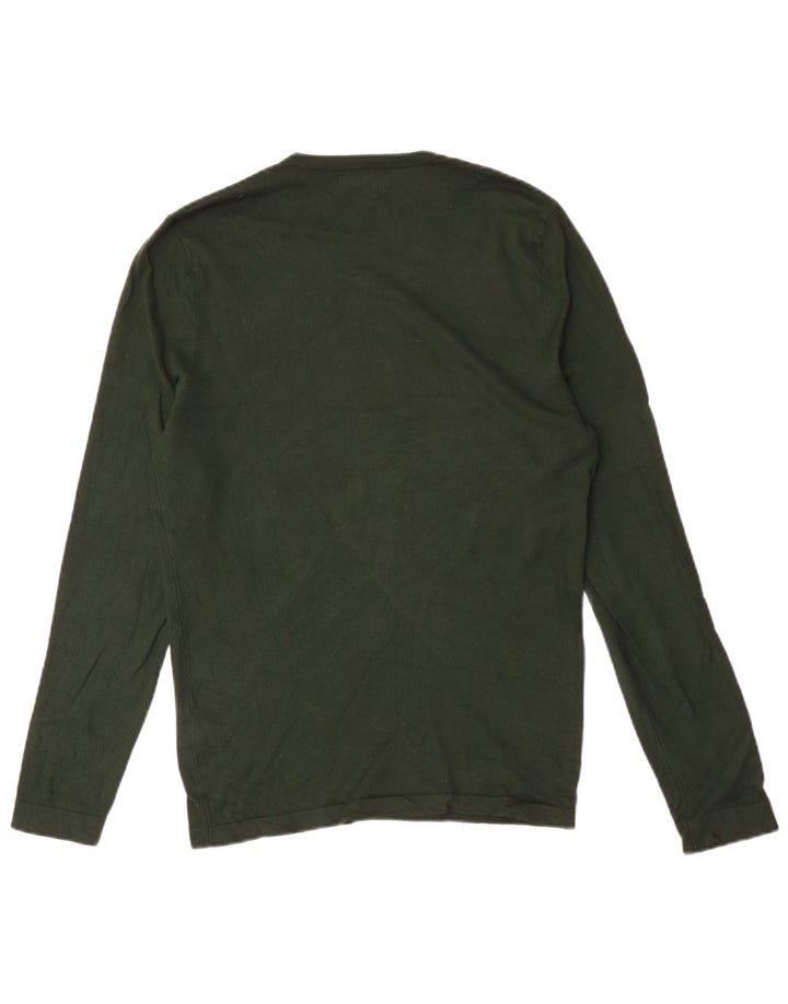 Top Zara da uomo a maniche lunghe piccolo verde