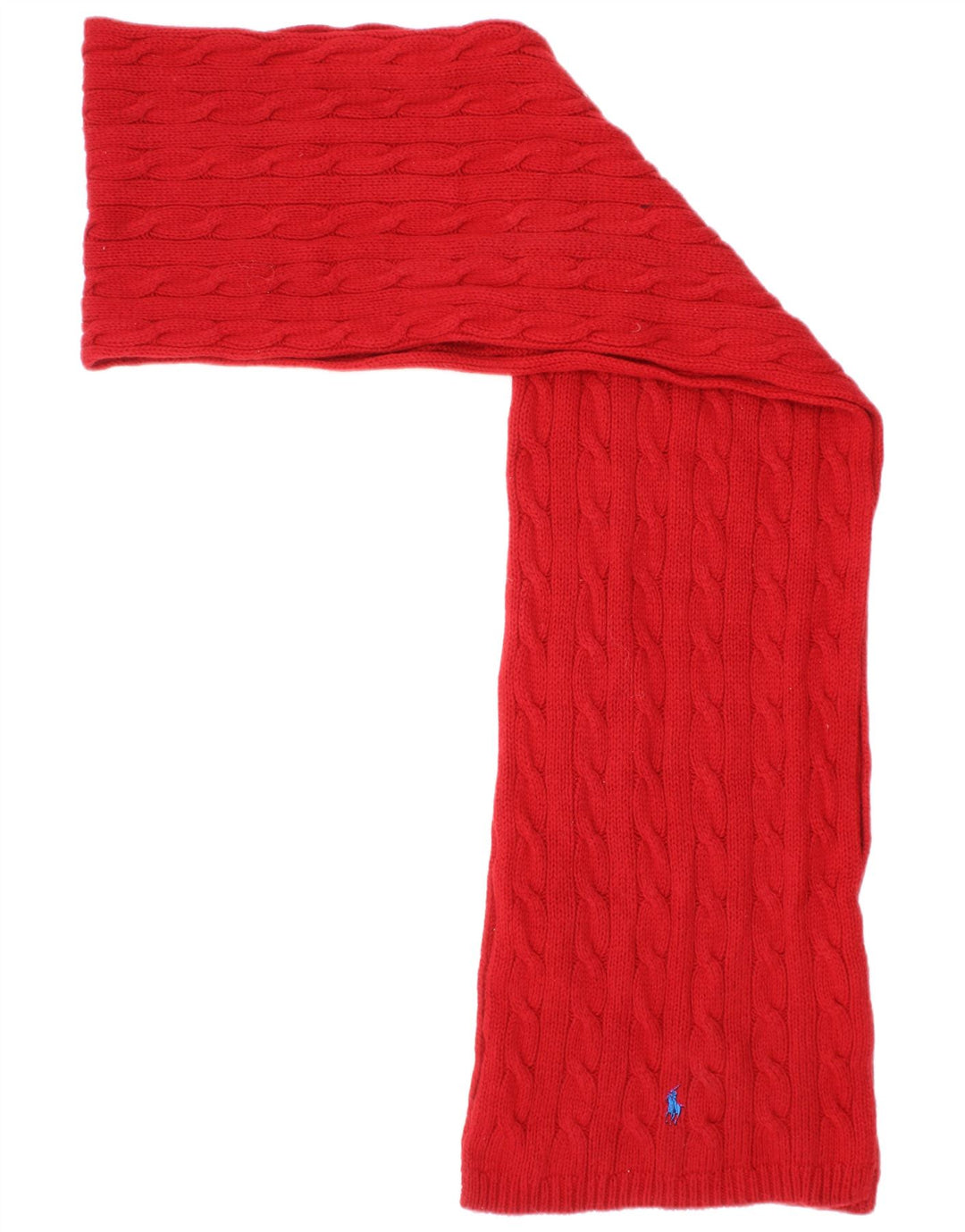 Sciarpa Rettangolare da Uomo Ralph Lauren in Maglia Taglia Unica Rosso Cotone