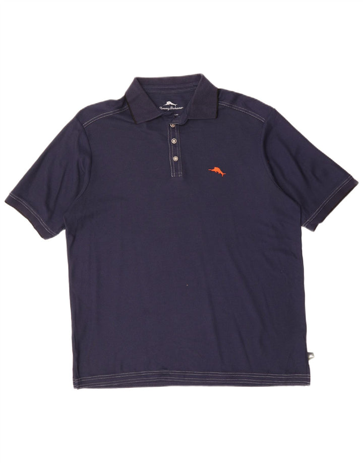 Polo da uomo TOMMY BAHAMA media cotone blu navy