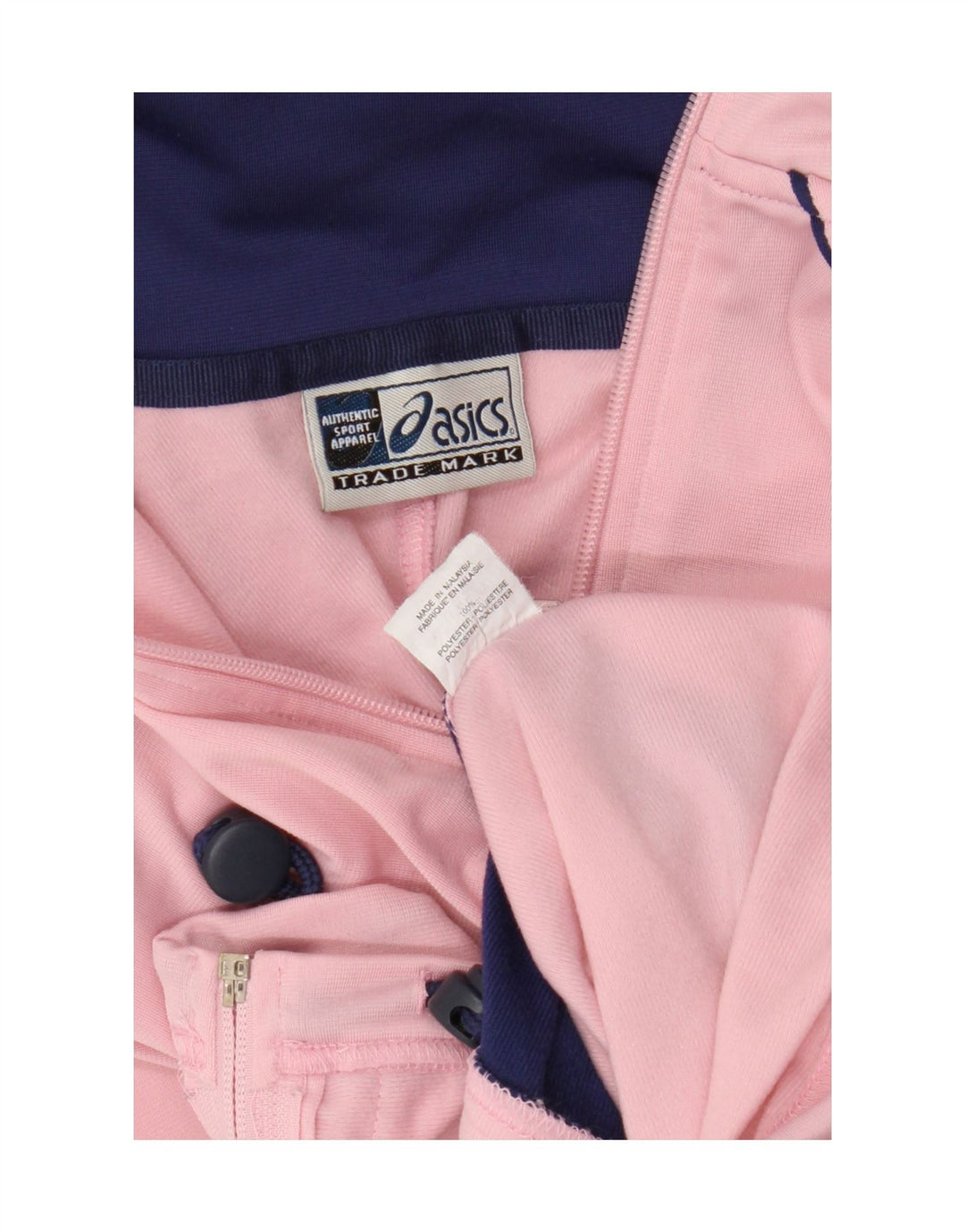 Giacca sportiva da donna con cappuccio Asics UK 14 Medium Pink Colourblock