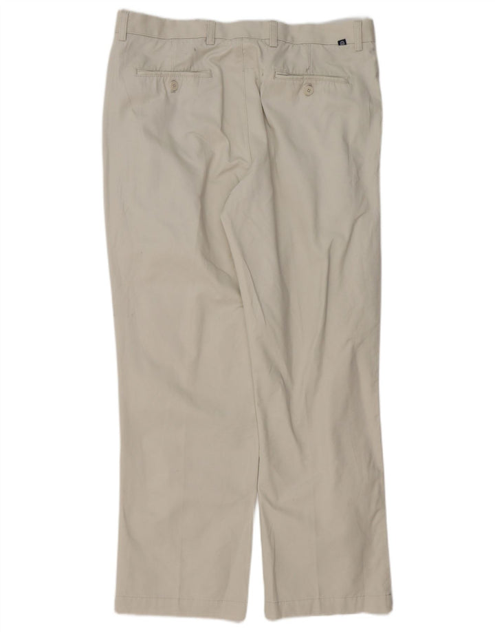 Pantaloni chino con pegging da uomo CHAPS W36 L30 cotone bianco