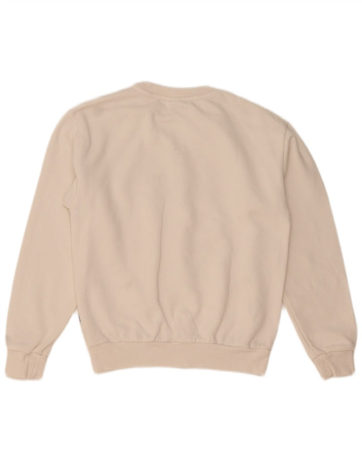 Felpa oversize con grafica da donna Puma UK 6 XS cotone bianco