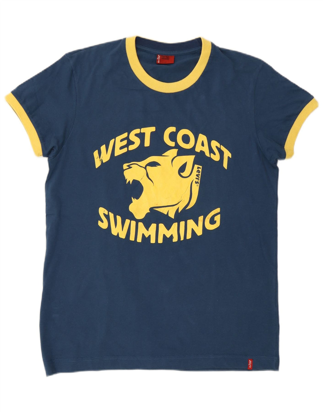 T-shirt grafica da uomo Levi's Top in cotone blu navy medio