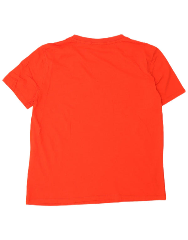 CALVIN KLEIN JEANS T-shirt da uomo Top XL Rosso cotone