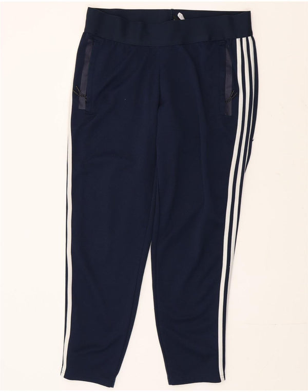 Pantaloni da tuta da donna Adidas UK 16/18 Large in poliestere blu navy