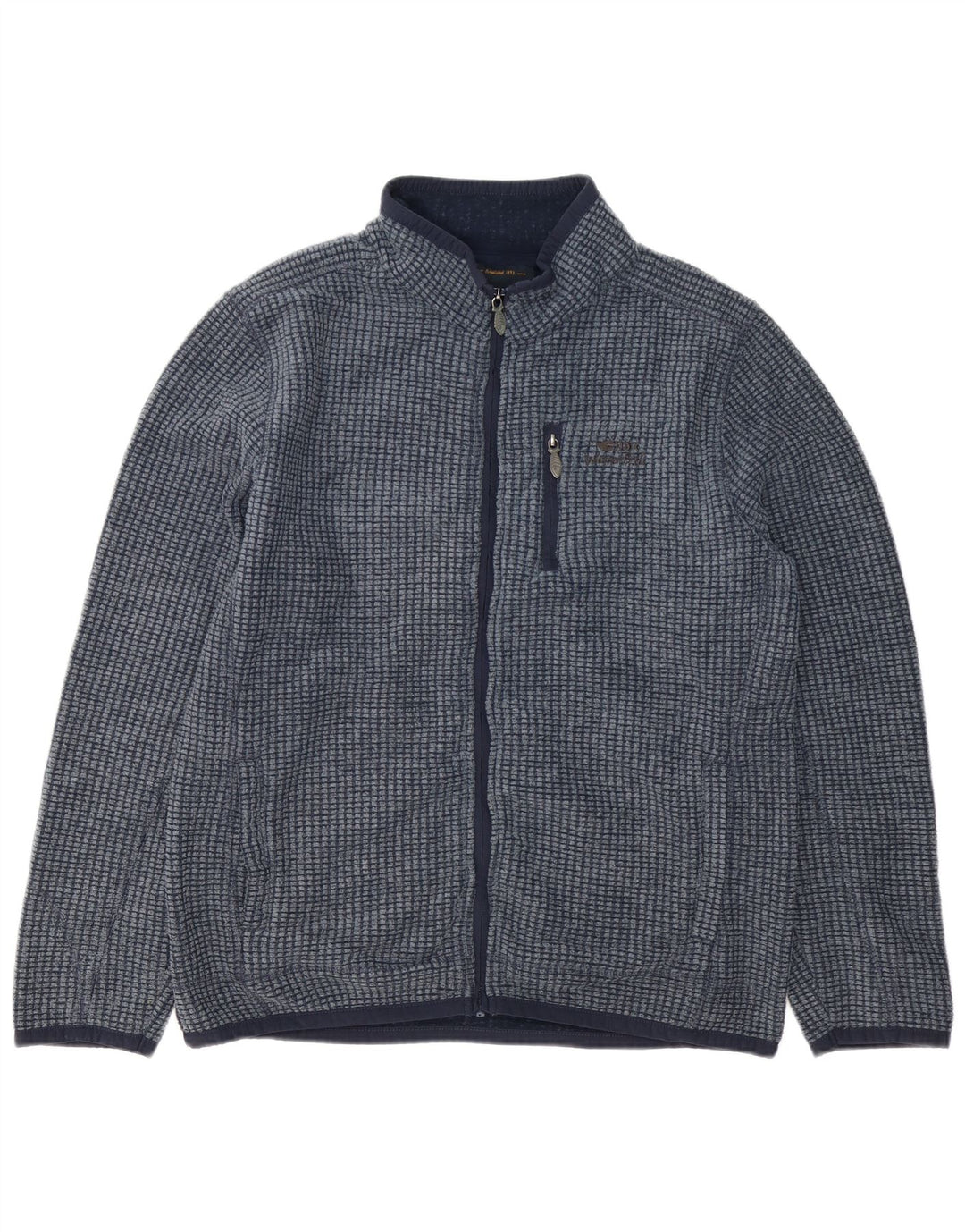 Giacca in pile da uomo Weird Fish grande in poliestere blu navy