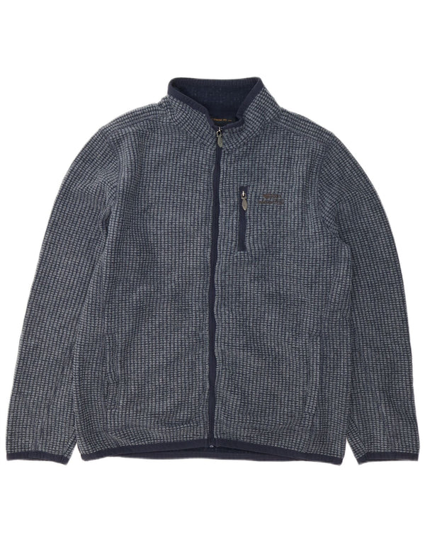 Giacca in pile da uomo Weird Fish grande in poliestere blu navy