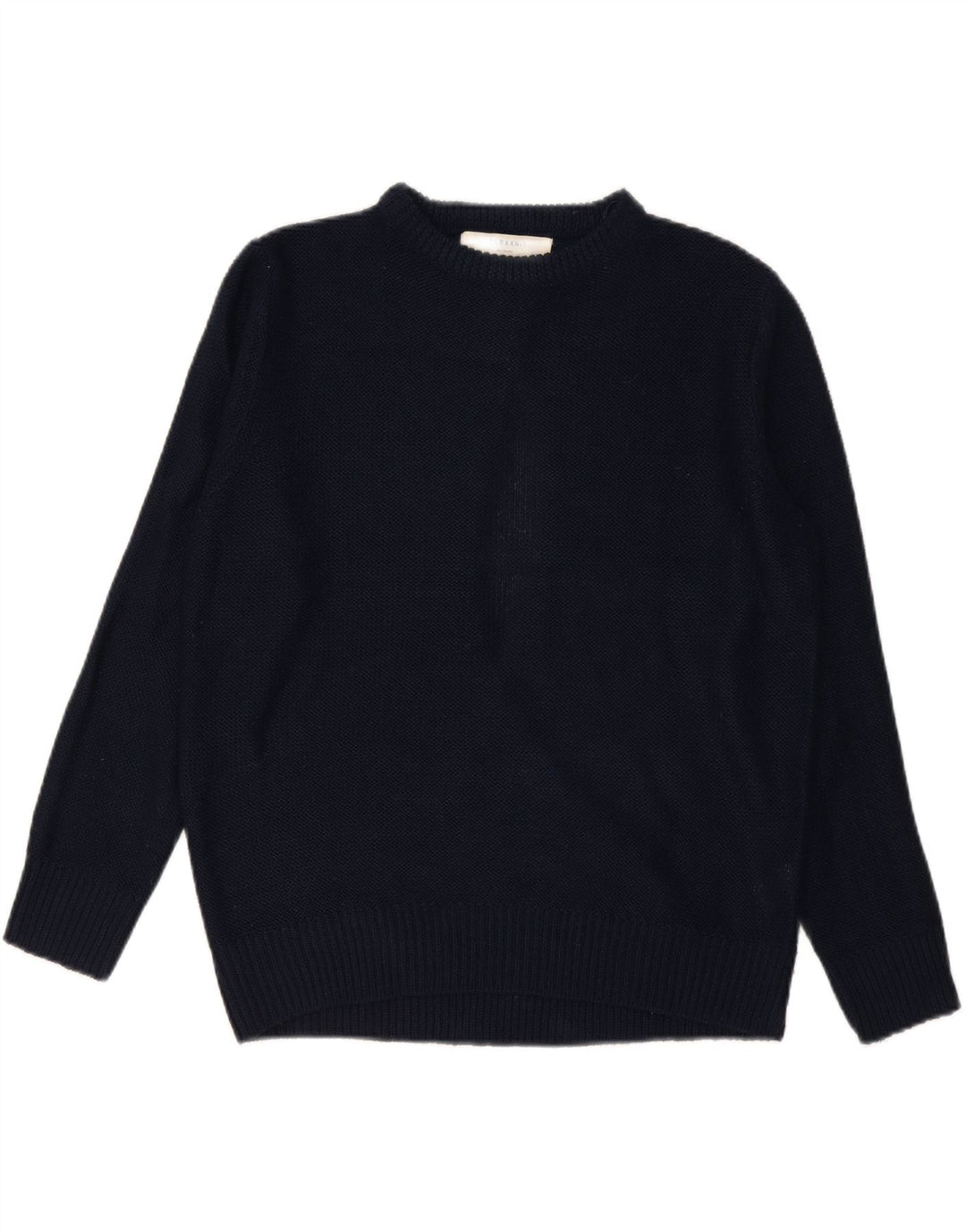 Maglione maglione oversize con scollo a barca da donna Zara UK 14 blu navy medio