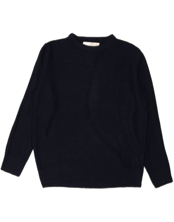 Maglione maglione oversize con scollo a barca da donna Zara UK 14 blu navy medio