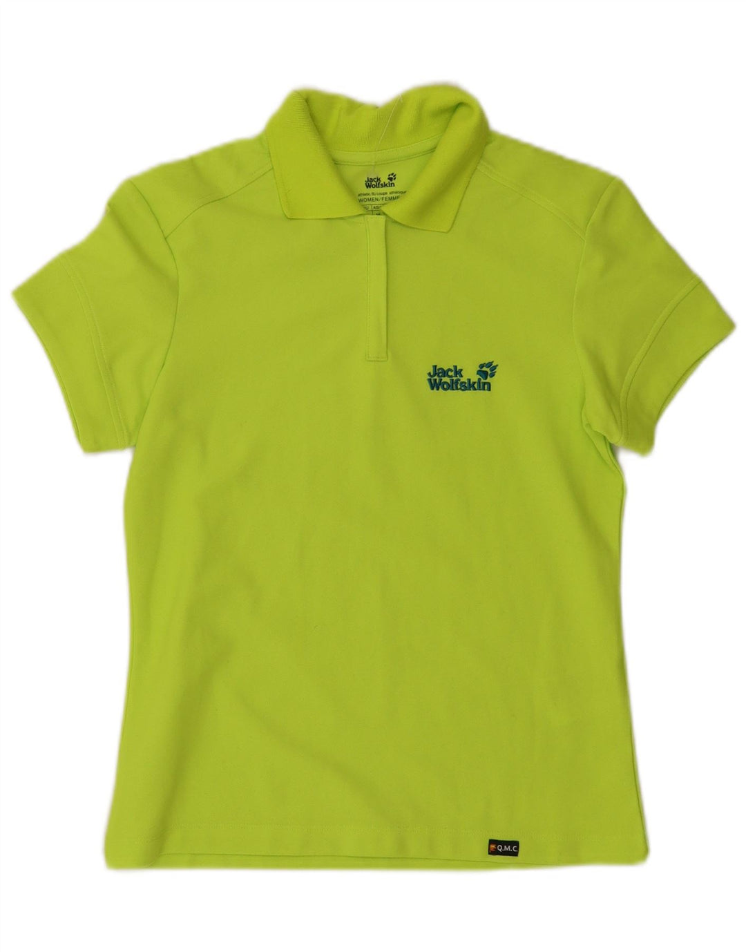 Polo da donna JACK WOLFSKIN UK 10 Small Verde Poliestere