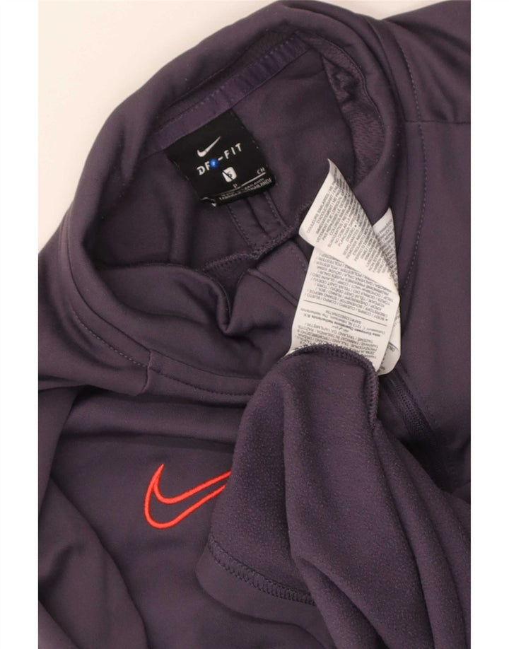 Nike Dri Fit Zip Collo Pullover Tuta Top da Uomo in Poliestere Viola