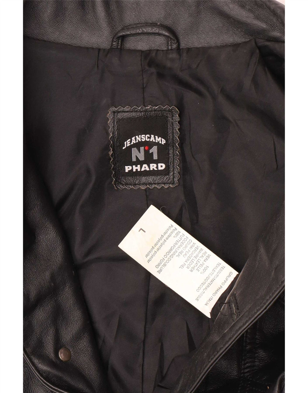 Trench in pelle da donna Phard UK 14 grande nero