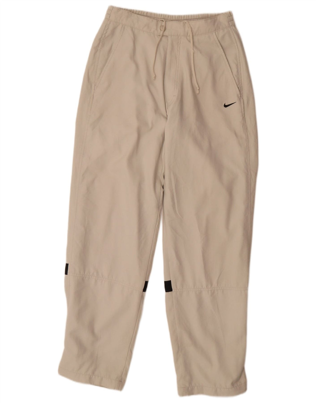 NIKE Pantaloni dritti da uomo con giacca a vento piccoli W29 L30 Beige Colourblock