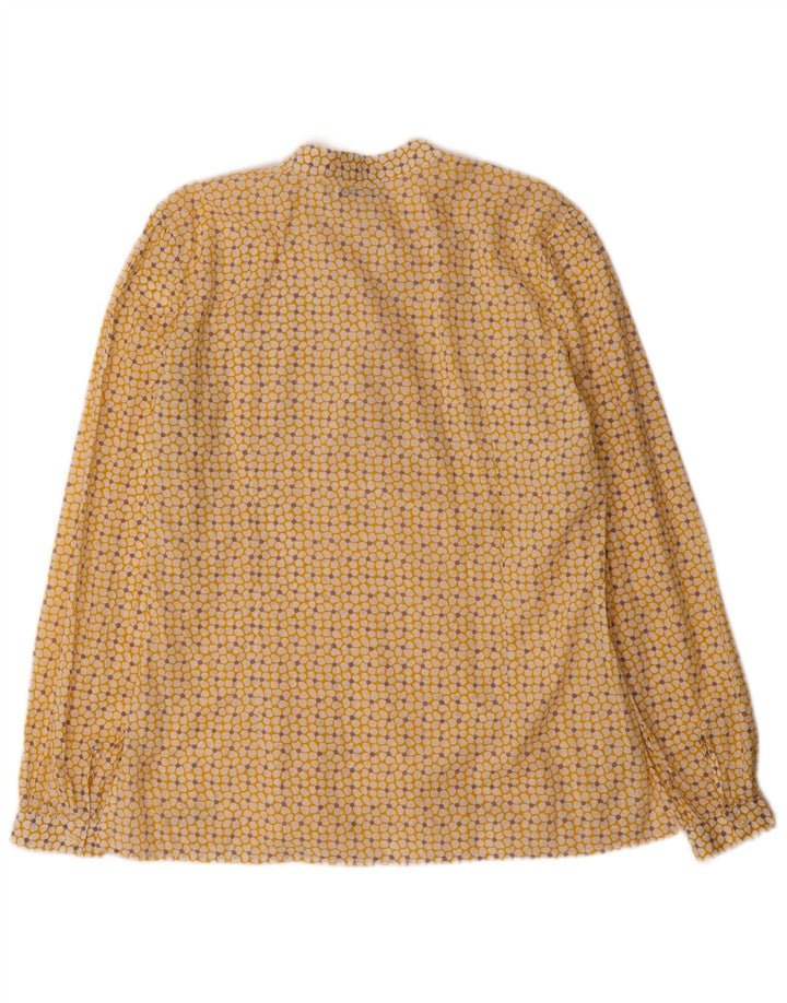 Camicia pullover da donna Rifle UK 16 grande cotone floreale giallo