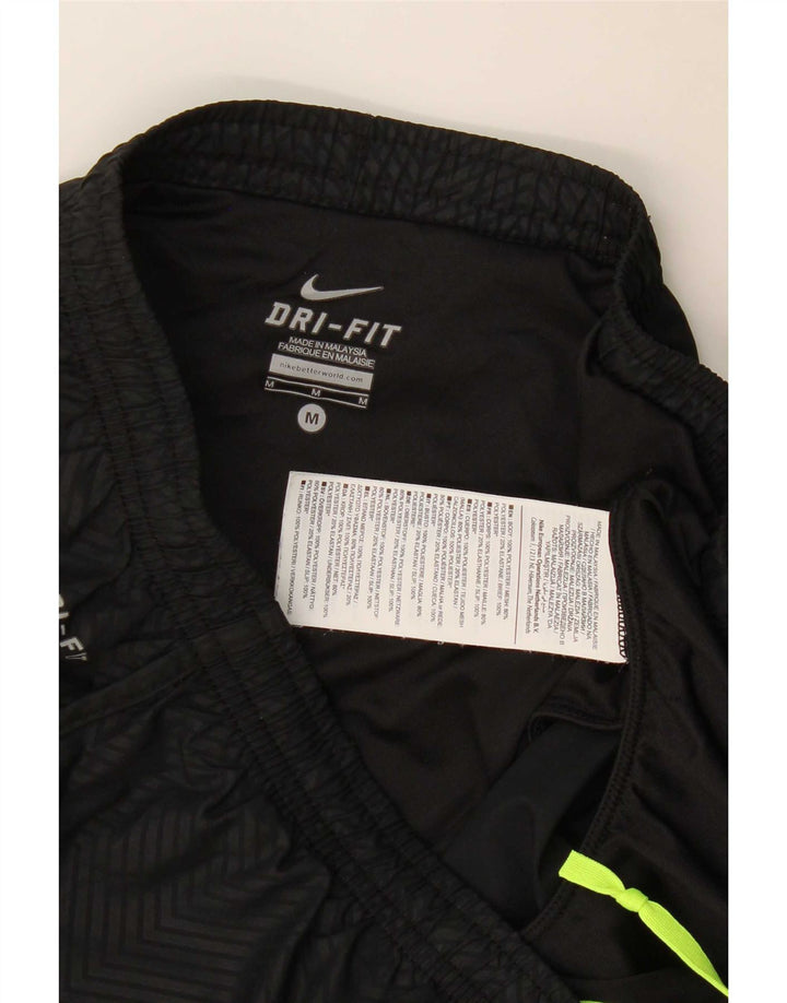 Pantaloncini sportivi Nike Dri Fit da donna UK 14 Medium Black Chevron Poliestere