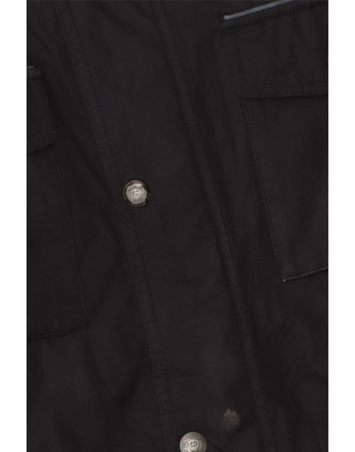 Cappotto giacca a vento con cappuccio da uomo Massimo Dutti UK 40 Large Blu Navy