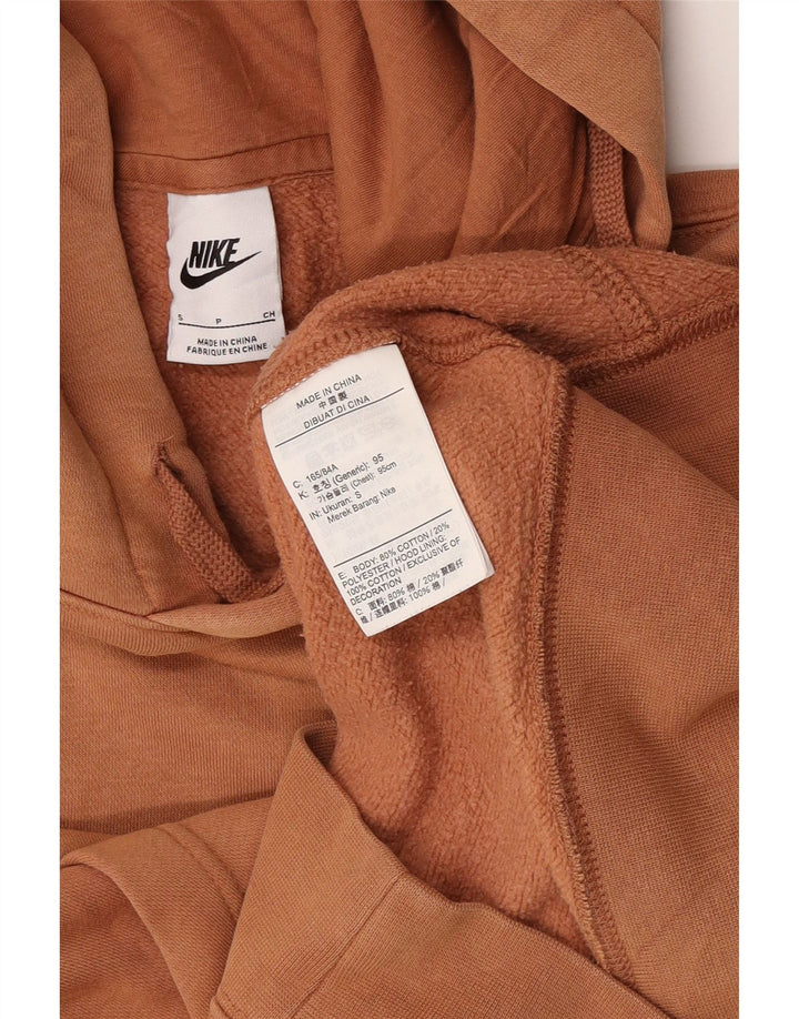 Felpa con cappuccio da uomo Adidas Small in cotone marrone