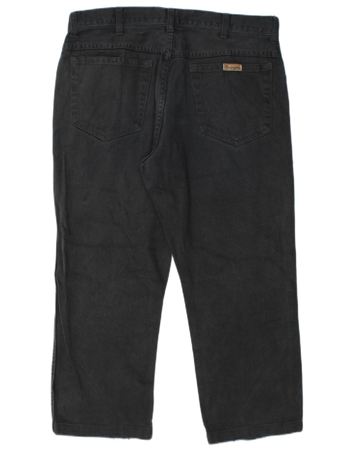 Jeans cropped da uomo Wrangler vestibilità regolare W36 L24 cotone nero