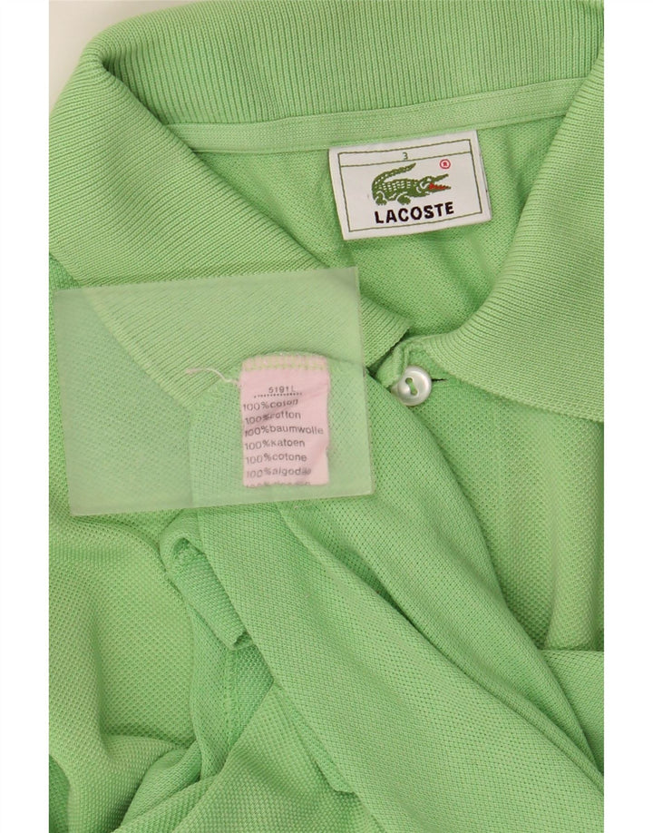 Polo da uomo LACOSTE taglia 3 piccola in cotone verde