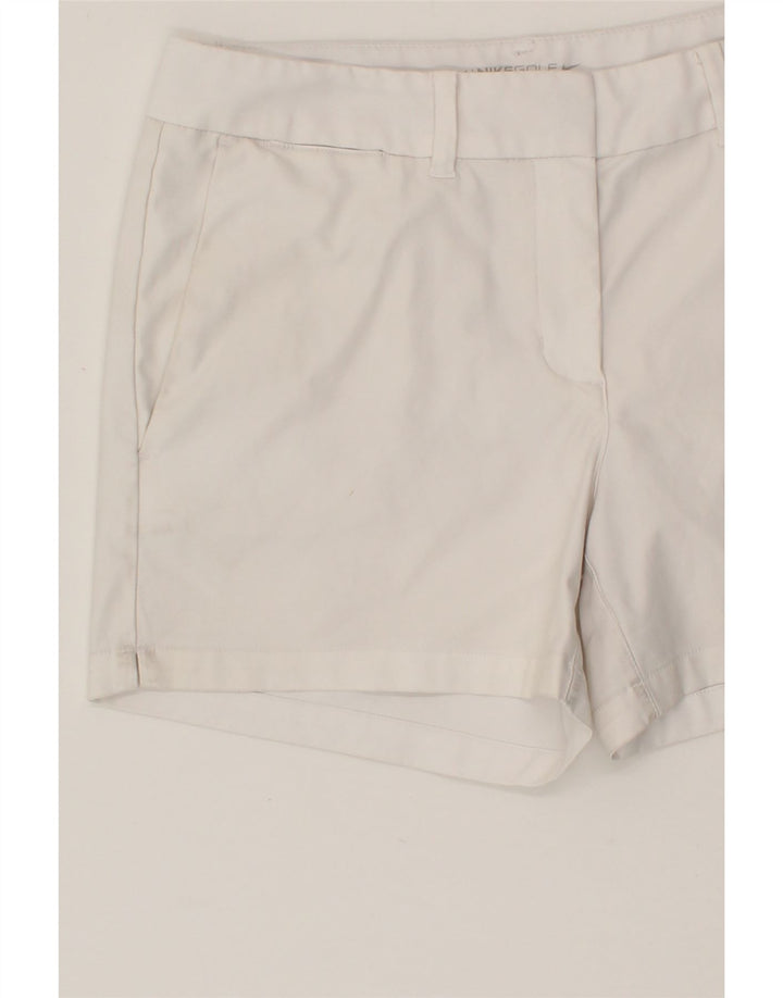 NIKE Womens Dri Fit Chino Shorts UK 8 Small W27 White Polyester Vintage Nike and Second-Hand Nike from Messina Hembry 
