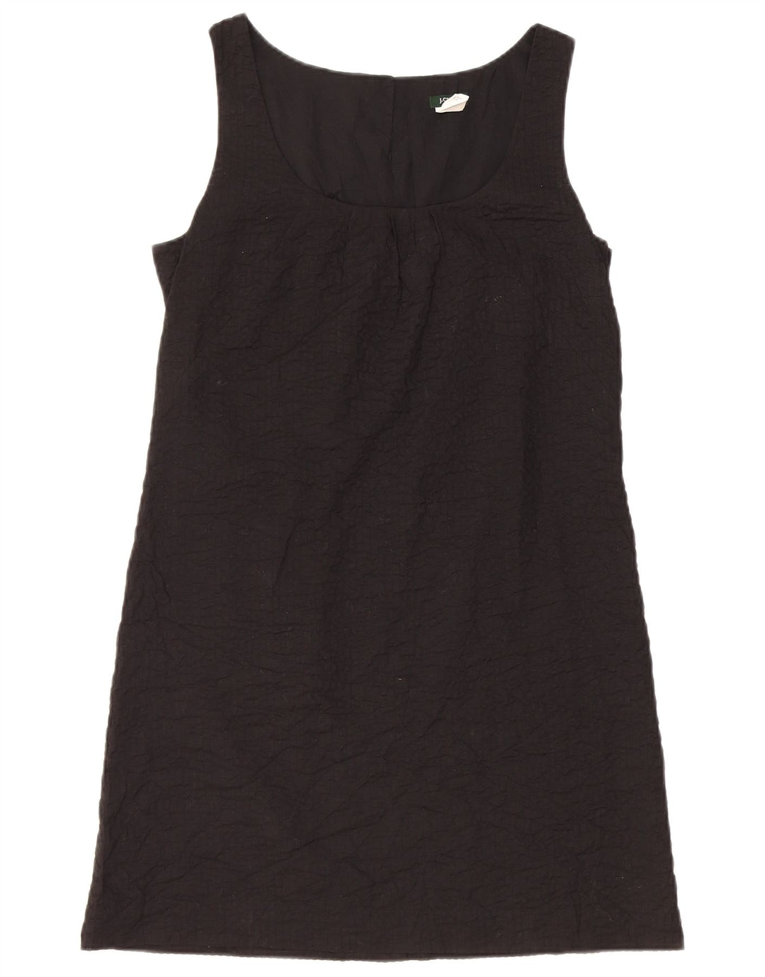 Abito a trapezio senza maniche da donna J. Crew US 6 cotone nero medio