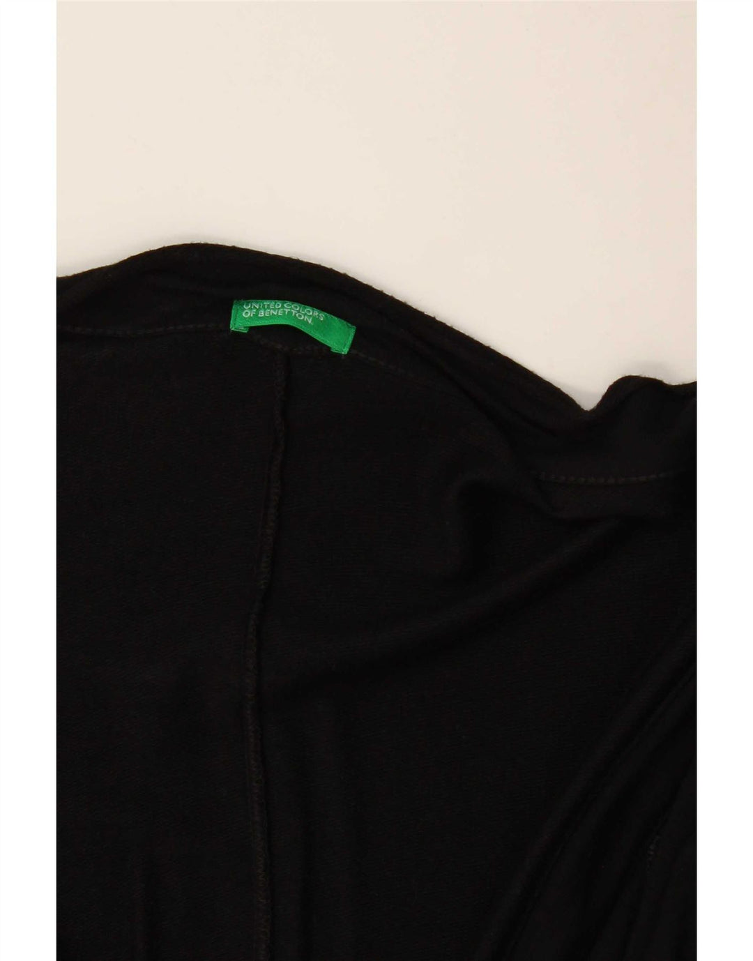 Maglione cardigan asimmetrico da donna Benetton UK 12 medio nero